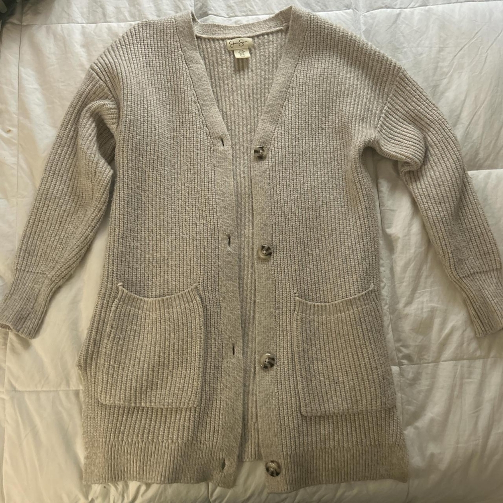 Cozy Beige Cardigan Sweater